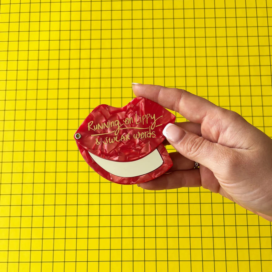 Small Talk 'Lips' Compact Mirror