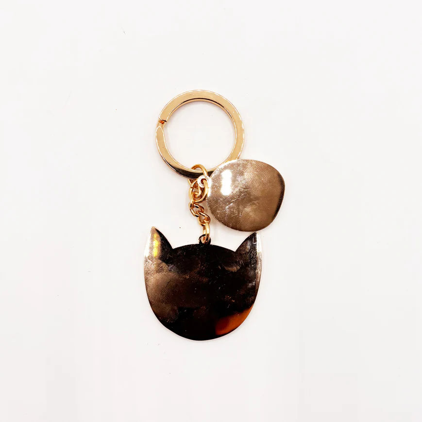 Small Talk 'I Speak Fluent Cat' Keyring