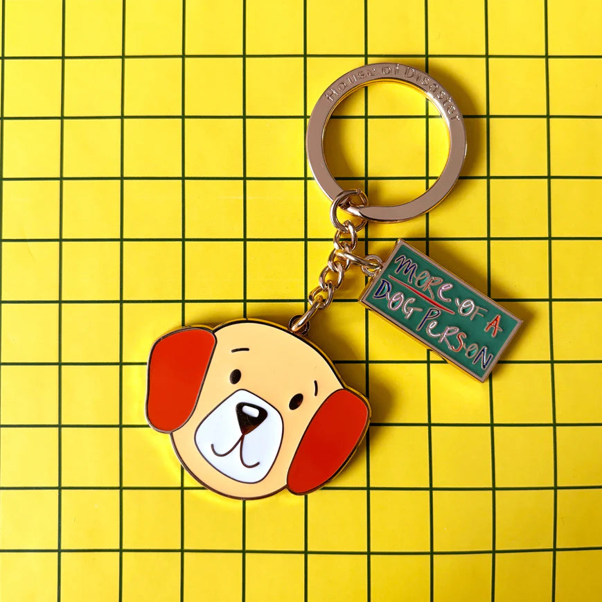 Small Talk 'More Of A Dog Person' Keyring