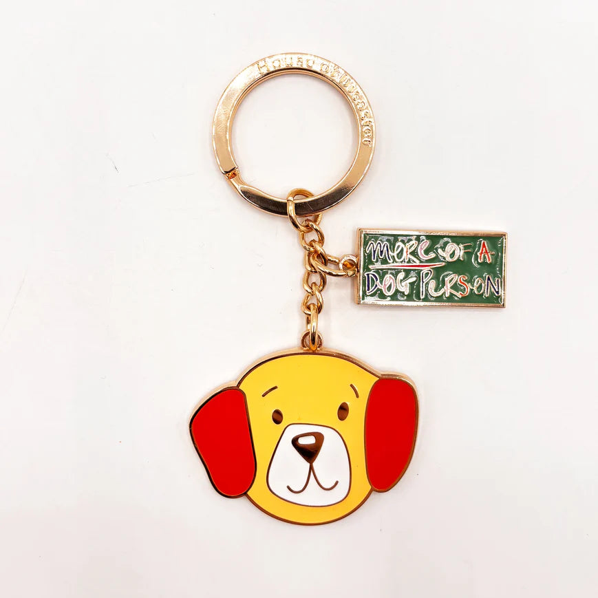 Small Talk 'More Of A Dog Person' Keyring