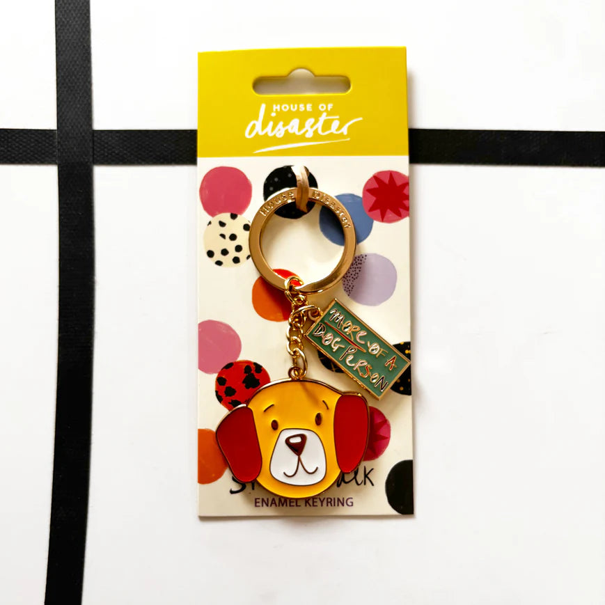 Small Talk 'More Of A Dog Person' Keyring