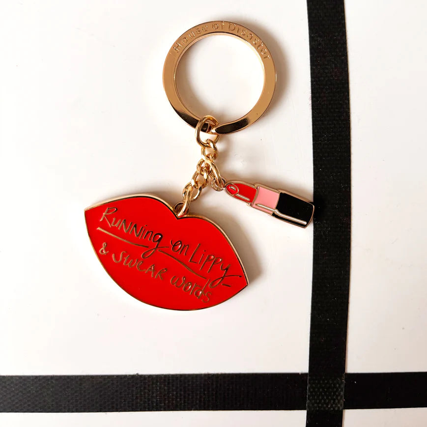 Small Talk 'Running On Lippy And Swear Words' Keyring