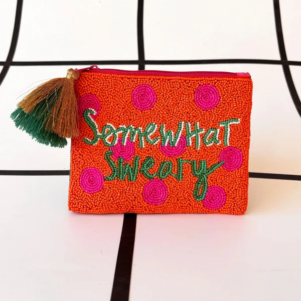 Small Talk 'Somewhat Sweary' Beaded Purse