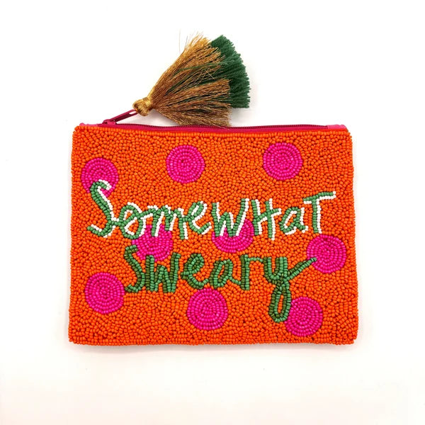Small Talk 'Somewhat Sweary' Beaded Purse