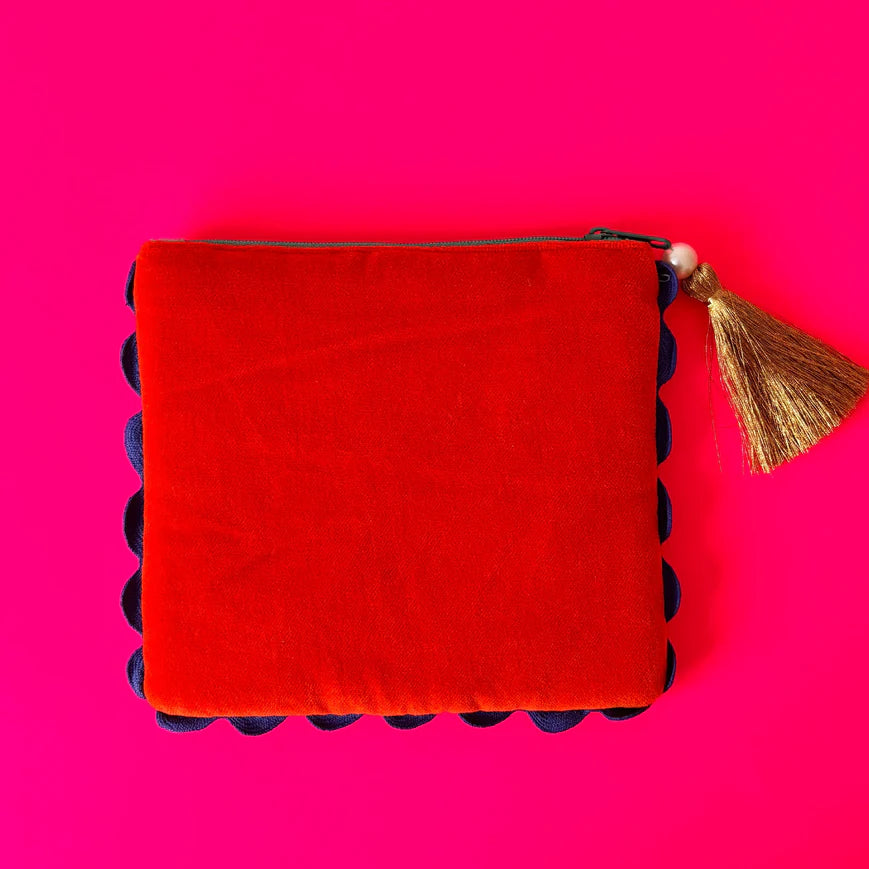 Tide Fish Beaded Pouch