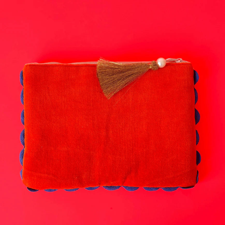 Tide Lobster Beaded Pouch