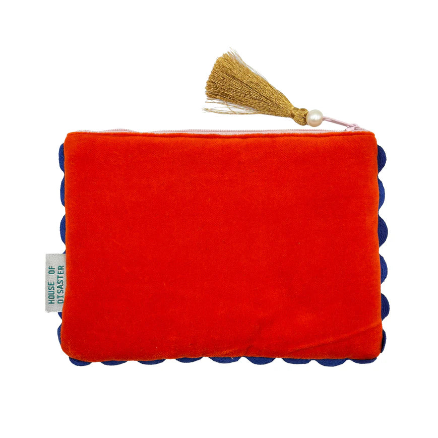 Tide Lobster Beaded Pouch