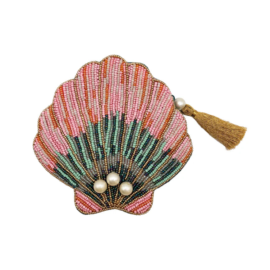 Tide Sea Shell Beaded Purse