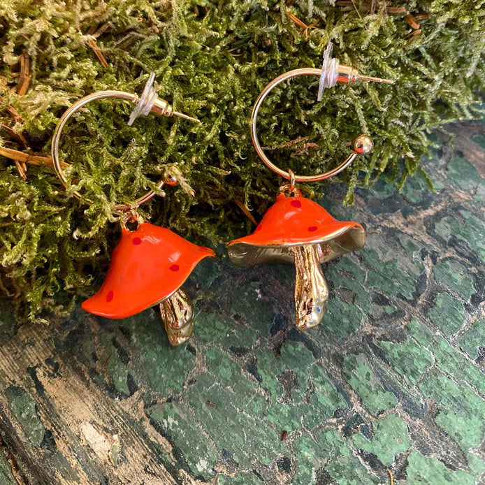 Forage Mushroom Earrings