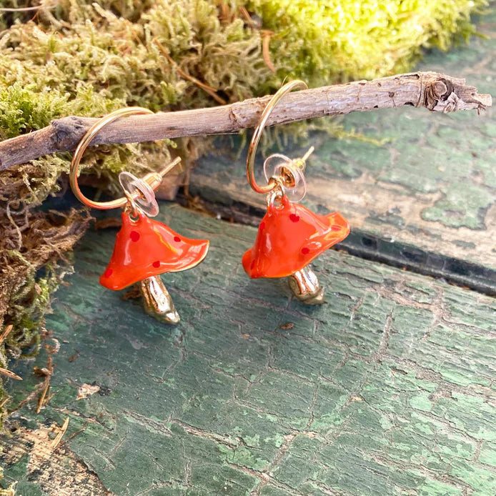 Forage Mushroom Earrings