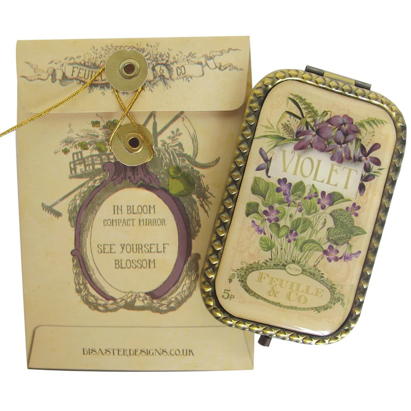 In Bloom Violet Compact Mirror