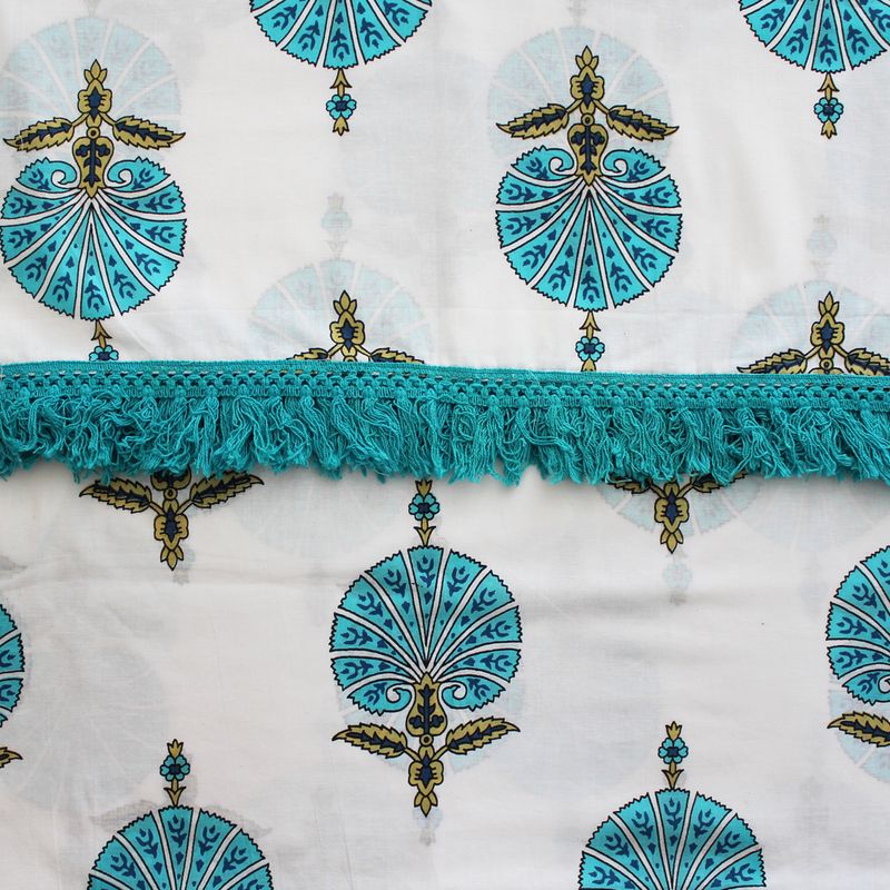 Aqua Shell Print Sarong
