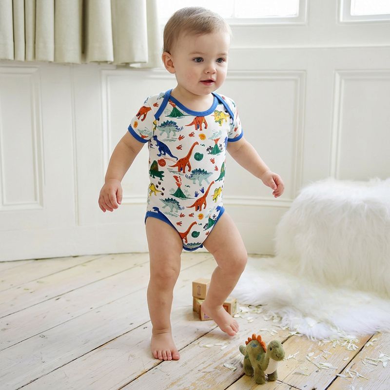 Dinosaur Print Baby Grow