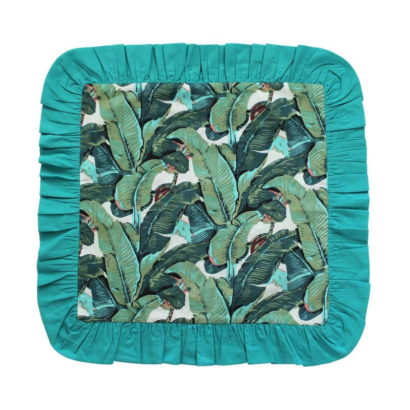 Green Leaf Indian Cushion