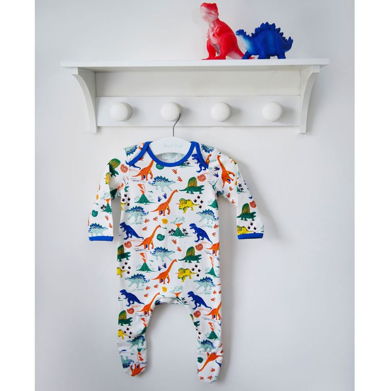 Dinosaur Print Baby Jumpsuit