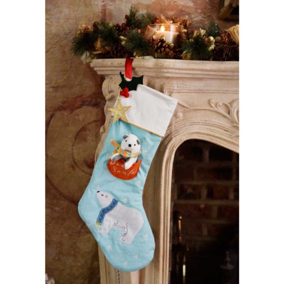 Polar Bear Christmas Stocking