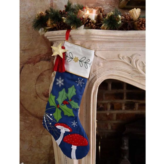 Toadstool Christmas Stocking