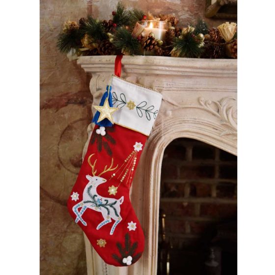 Reindeer Christmas Stocking