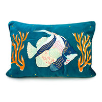 Coral Velvet Tropical Fish Cushion