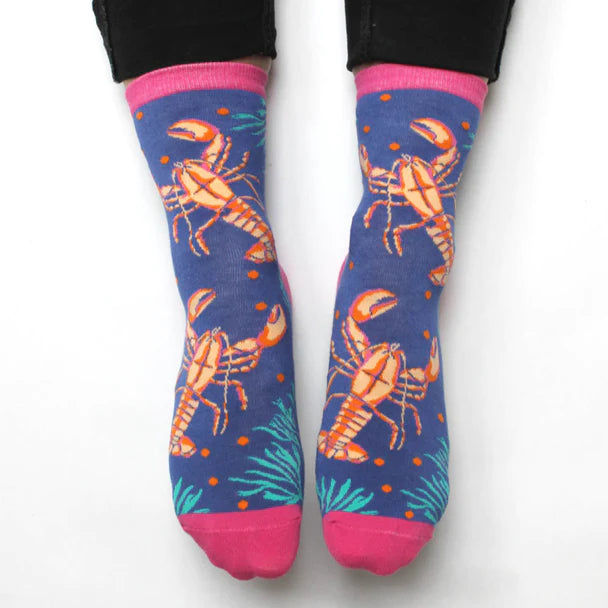 Coral Lobster Socks