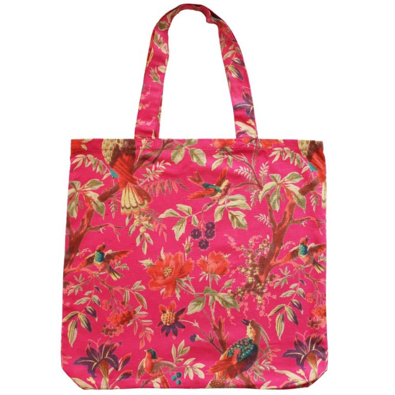 Hot Pink Birds of Paradise Shopper Bag