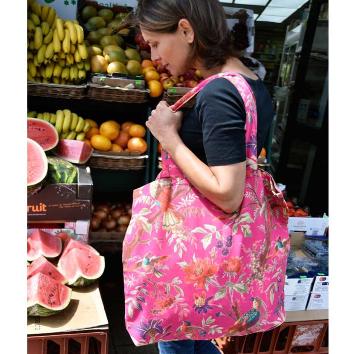 Hot Pink Birds of Paradise Shopper Bag