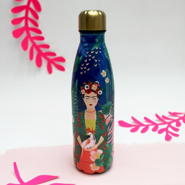 Frida Kahlo Tropical Stainless Steel Flask