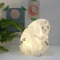 Parent & Baby Polar Bear Lamp