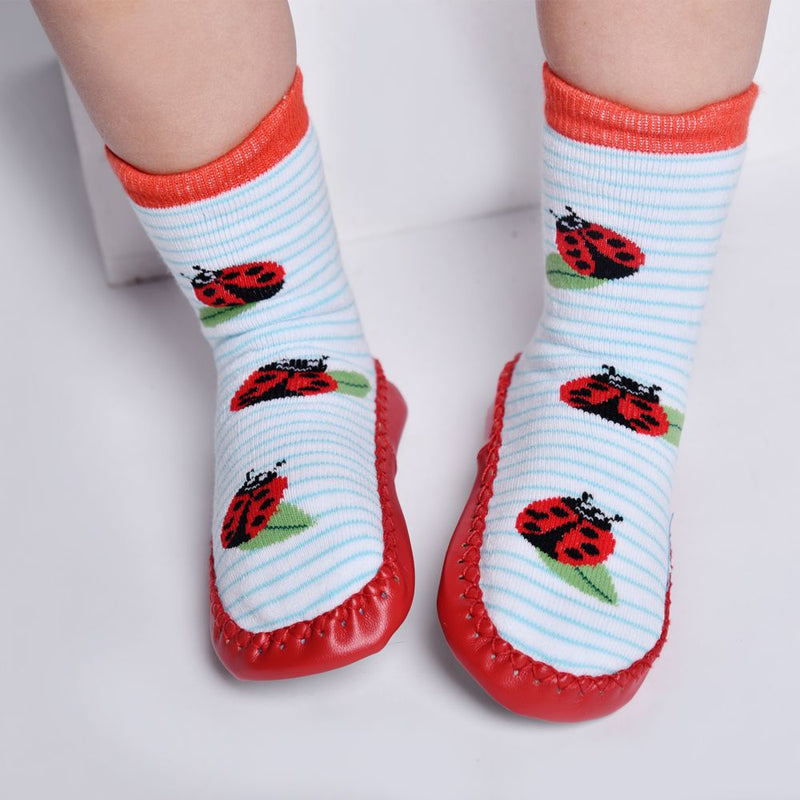 Ladybird Moccasin Slippers