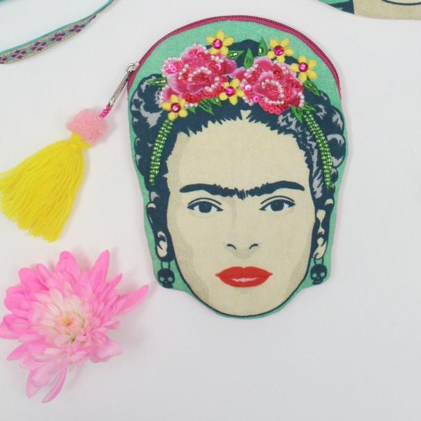 Frida Kahlo Shaped Coin Purse