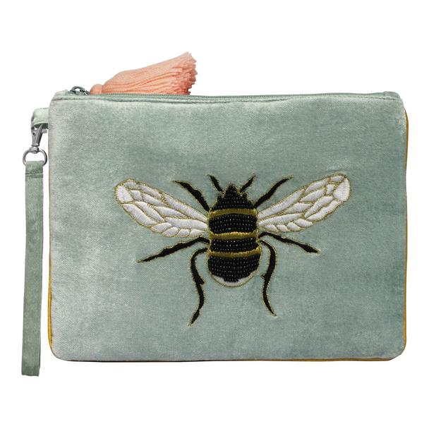 Embellished Bee Cosmetics Pouch