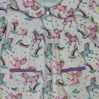 Unicorn Print Baby Jumpsuit