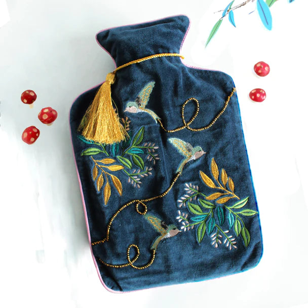 Secret Garden Bird Hot Water Bottle